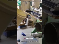 Stampa a schermo curvo per stampare il logo per secchi di plastica (7)