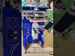 Stampa a schermo curvo di logo per conchiglie di plastica (3)