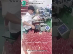 Stampa a schermo curvo stampa logo per bottiglia di plastica